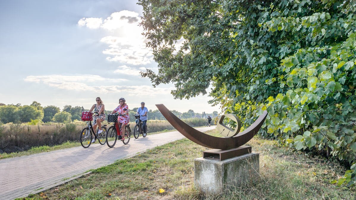 Fahrradgruppe im Münsterland 